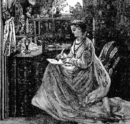 438-victorian-woman-writing-jornal