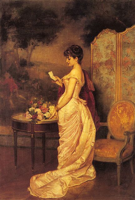 Auguste Toulmouche 'The Love Letter' 1883
