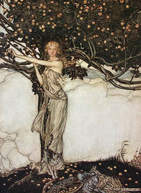 Freia, the fair one by Arthur Rackham