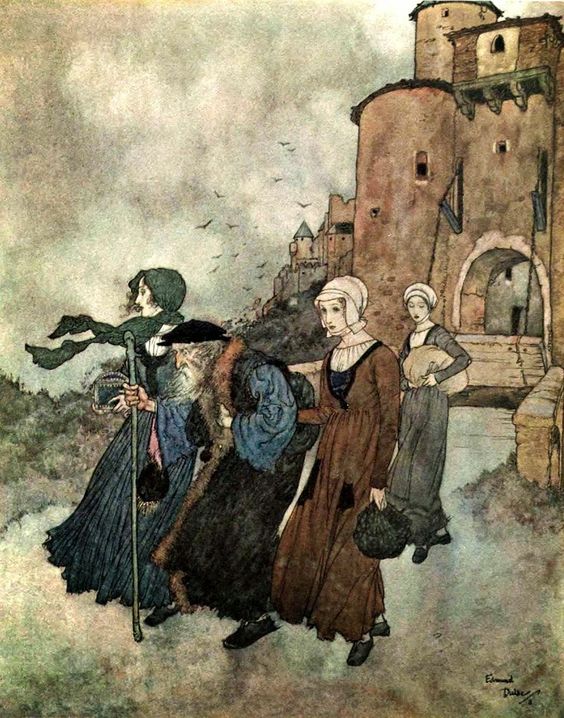 The Wind's Tale - Edmund Dulac (illustrations for Stories by Hans Christian Andersen, 1911