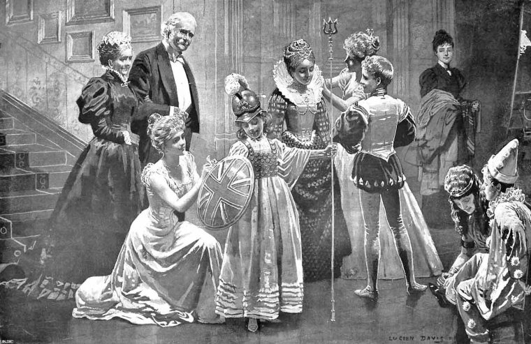 Preparing for the Fancy-Dress Ball - Finishing Touches Lucien Davis