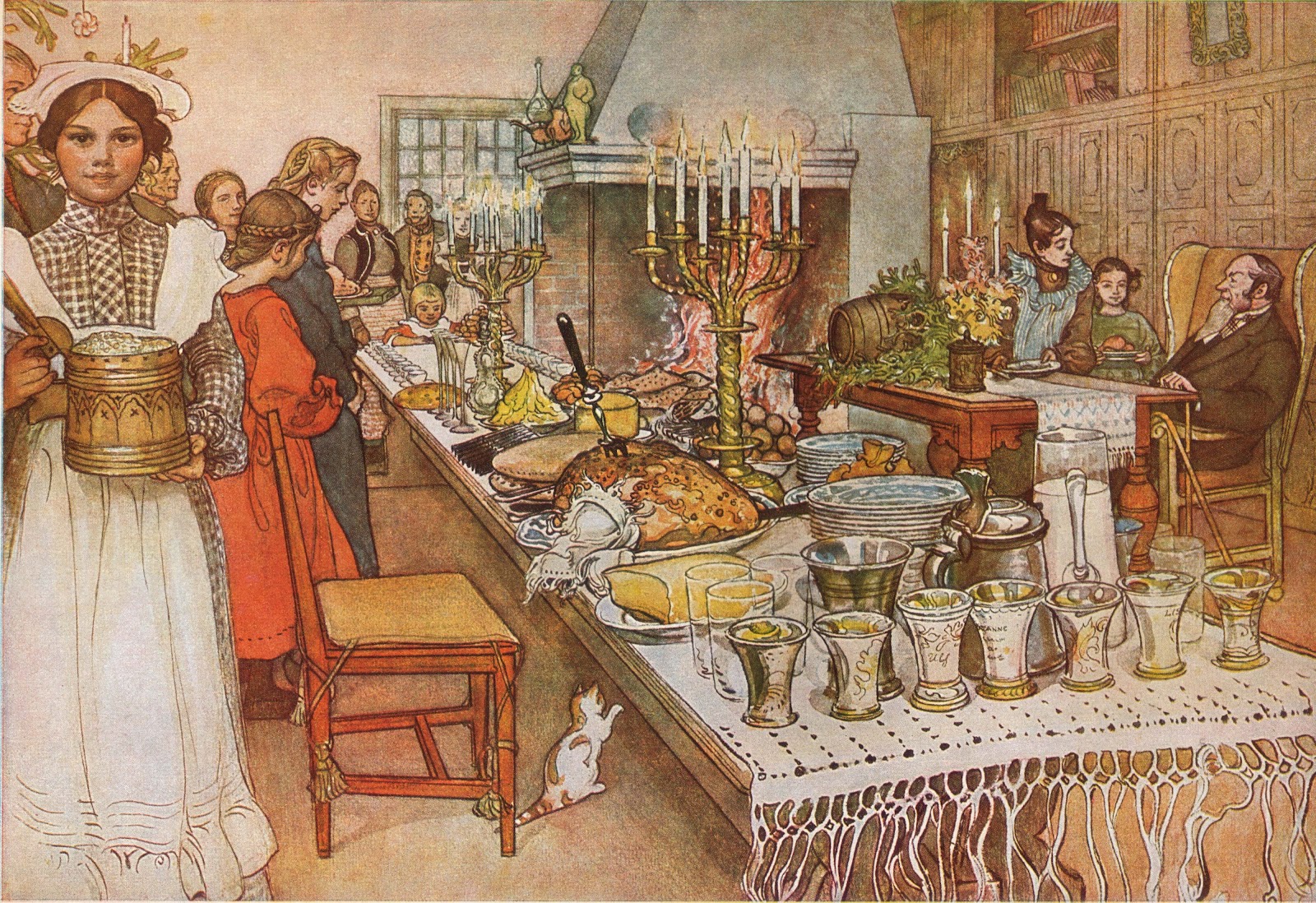 vespera-de-natal-de-carl-larsson