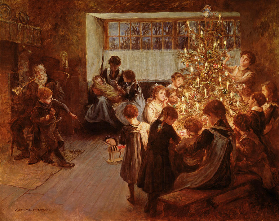 the-christmas-tree-albert-chevallier-tayler